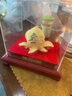 錦呈祥絨沙金壽桃擺件祝壽送老人長(zhǎng)輩爺爺奶奶607080歲大壽生日禮物禮品 雙壽桃 小號(hào) 曬單實(shí)拍圖