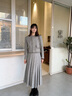 香影開(kāi)春穿搭灰色小香風(fēng)外套套裝女2026春季新款高級感裙子兩件套 灰色 S 曬單實(shí)拍圖