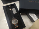 丹尼爾惠靈頓（DanielWellington）dw手表 女士手表學(xué)生石英瑞典歐美腕表 七夕情人節(jié)禮物送女友 28MM金色邊尼龍黑盤DW00100247 曬單實拍圖