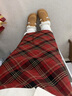自巧小個(gè)子復古紅色格紋直筒半身裙女2024冬季新款高腰顯瘦中長(cháng)裙 復古紅格 M （4碼） 曬單實(shí)拍圖