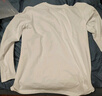 京東京造【10A抗菌T】長(cháng)袖t恤男衛衣打底衫衣服白小T男裝 白色 L 曬單實(shí)拍圖