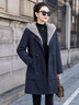 云旗千裘派克服女2024冬季新款加厚水貂毛內膽可拆卸尼克服海寧皮草中長(cháng)款 黑色（兔毛袖+水貂內膽） L 建議116-125斤 曬單實(shí)拍圖