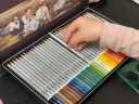 得力(deli)大师彩铅36色铁盒 水溶性彩色铅笔 学生美术专业手绘涂色绘画笔套装（附毛笔）36色 6522五一出游六一儿童节 实拍图