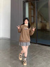 靖話松糕厚底棉鞋女2024冬季新款板鞋復(fù)古百搭加絨加厚面包鞋保暖女鞋 黑色 37 (235mm) 曬單實(shí)拍圖