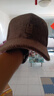 若熙予寒中老年帽子男冬天老人帽子保暖護耳帽加絨加厚棒球帽防寒爸爸帽毛呢鴨舌帽防風(fēng)老頭帽簡(jiǎn)約休閑棉帽子 棕色 56-60cm 曬單實(shí)拍圖