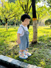 SEVEN ONLY OLINE二代彩虹豆鯊魚(yú)兒童雨鞋女童防滑嬰幼兒寶寶雨靴女孩水鞋 藍色 16 0 內長(cháng)16cm【腳長(cháng)約15.5穿】 曬單實(shí)拍圖