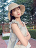 鯨曦草編帽子女款2024新款網(wǎng)紅草帽夏季海邊沙灘防曬遮陽帽度假太陽帽 蕾絲后綁帶漁夫帽【卡其】 曬單實(shí)拍圖