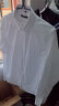 罗蒙（ROMON）纯色商务职业正装男士白衬衫工装外套长袖衬衣男CS108白色L 实拍图