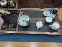 領(lǐng)藝優(yōu)品古窗茶具套裝家用陶瓷自動燒水一體式茶盤套餐辦公會客現(xiàn)代 悅色汝窯配萬里長城四合一 曬單實拍圖