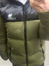 駱駝火山羽絨服情侶短款白鴨絨輕暖面包服城市輕戶外M13CR07089 深欖綠/幻影黑，男款 3XL 曬單實(shí)拍圖