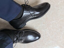金利來(lái)（Goldlion）男鞋商務(wù)2025年秋冬正裝鞋系帶男士皮鞋男鞋德比鞋西裝鞋婚鞋 黑色款1/升級輕底（偏大一碼） 39 曬單實(shí)拍圖