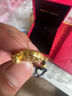 中國黃金（CHINA GOLD）平安鎖黃金長命福字吊墜女足金鈴鐺嬰兒周歲寶寶金鎖生日滿月禮物 京速達(dá)*平安鎖項(xiàng)鏈-黑繩【約1.6g+中金禮盒】 曬單實(shí)拍圖