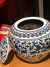 loyo景德鎮(zhèn)陶瓷器茶葉罐青花瓷儲(chǔ)物罐大號(hào)密封罐防潮茶餅罐帶蓋擺件 青花斗彩纏枝蓮西瓜罐（小號(hào)） 曬單實(shí)拍圖