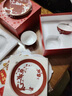 唐帕2024款新婚喜上眉梢餐具套裝文創(chuàng)禮盒訂婚結(jié)婚禮物喜慶送新人新娘 喜上眉梢·碗盤套裝 曬單實拍圖