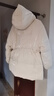 阿迪達(dá)斯adidas女冬季常規(guī)款鴨絨蓬白色連帽羽絨服  JD3781 L 曬單實拍圖