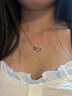 CENTURY& KINDLE羅馬雙環(huán)環(huán)相扣白貝母項(xiàng)鏈女士玫瑰金簡(jiǎn)約2024年新款小眾高級(jí)感潮 黑瑪瑙雙環(huán)項(xiàng)鏈 曬單實(shí)拍圖