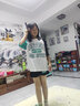 女童衣服夏季套裝中大童女裝5-14歲女孩子短袖短褲中小學(xué)生運(yùn)動(dòng)休閑時(shí)髦寬松兩件套韓版童裝衣服大碼 綠色字母短袖+短褲兩件套   150M碼-建議60-90斤 曬單實(shí)拍圖