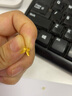 菜百首飾 黃金耳飾 足金5G時尚小巧炫彩拉絲蝴蝶耳釘（直針款）計價 HJ 黃金耳飾 約0.96g 曬單實拍圖