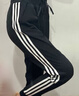阿迪達斯 （adidas）褲子女褲夏新款三條紋跑步運動(dòng)褲薄款棉質(zhì)透氣休閑束腳衛褲GF0112 GF0112【建議拍大一碼】 A/M(165/72A) 曬單實(shí)拍圖
