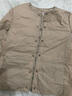 MUJI MUJI 女式 便攜式 無(wú)領(lǐng)羽絨夾克女款輕薄冬季內搭羽絨服BDC31C2A 米色 S （155/80A） 曬單實(shí)拍圖