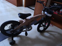 鳳凰兒童自行車(chē)鎂合金碟剎小孩單車(chē)男孩寶寶腳踏車(chē)3-8歲公主款童車(chē) 金色（悍馬輪） 16寸 曬單實(shí)拍圖