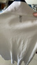 PRIDEME輕奢級(jí)夏季薄款冰絲珠地白色polo衫男短袖修身休閑翻領(lǐng)保羅衫男士 JX2099-白色 3XL 【體重建議：170-179斤】 曬單實(shí)拍圖