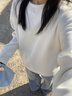 棉的美學(xué)400G加厚銀狐絨重磅圓領(lǐng)寬松套頭衛衣男百搭休閑保暖長(cháng)袖外套 「絨絨無(wú)限暖」云白 M 「推薦95-120斤」 曬單實(shí)拍圖