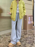 DXOT灰色運(yùn)動(dòng)褲女2025春秋新款韓系直筒褲子垂感休閑褲新款闊腿褲衛(wèi)褲 淺灰色 M 建議 95-110斤 曬單實(shí)拍圖