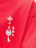 TEEK純棉短袖t恤男生紅色喜慶衣服 2025新年上衣蛇年本命年寬松男裝 KS091紅色 XL (寬松版型) 曬單實(shí)拍圖