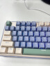 红龙（REDRAGON）KS104-B 机械键盘 有线键盘 全键热插拔PBT键帽104键游戏办公键盘RGB背光 海之盐-火红轴 实拍图