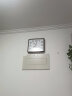七王星现代简约长方形日历挂钟家用电子石英钟带温度钟表墙壁挂表免打孔 7616木纹日历 30乘33厘米 实拍图