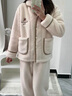 莫代爾珊瑚絨睡衣女士冬季2025新款加絨加厚秋冬款法蘭絨家居服套裝冬天 1609 M 【建議80-100斤】 曬單實拍圖