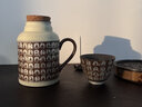 夢(mèng)窯陶瓷小暖壺家用辦公泡茶壺暖手敦煌文化壺瓶 詩(shī)文小暖壺+（一杯） 500ml 曬單實(shí)拍圖