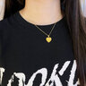 中國黃金（CHINA GOLD）愛心黃金吊墜女足金鏤空掛墜首飾金生日禮物送女友老婆教師節(jié)禮物 【京速達】足金吊墜 約2.3g【贈銀鏈】 曬單實拍圖