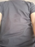 季言夏季t恤男短袖莫代爾棉圓領(lǐng)修身打底衫透氣半袖降溫冰絲涼感t恤男 藏青色 M 曬單實(shí)拍圖