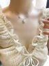 日韓鞠婧祎同款【織女星系列】織女星項鏈女鎖骨鏈生日禮物送女友 白金色織女星項鏈 專(zhuān)距包裝 曬單實(shí)拍圖