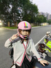 QSTK兒童頭盔全盔3-12歲3c認(rèn)證電動(dòng)車安全帽防摔女孩男生3-6-8歲冬季保暖防霧 3C款-粉色公主-可拆圍脖 推薦3-12歲頭圍54以內(nèi)-高清鏡片 曬單實(shí)拍圖