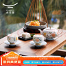 永豐源月亮時(shí)光 6頭/10頭/14頭 白色簡(jiǎn)約浮雕中式茶具套裝 禮盒包裝 6頭【2人位】 曬單實(shí)拍圖