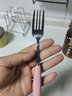 NEWSCHOOL西餐牛排叉子不銹鋼創(chuàng  )意卡通餐叉吃飯叉家用泡面叉子主餐叉沙拉叉 2支裝粉色貓爪【餐叉子】 曬單實(shí)拍圖