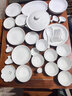 陶沁泉景德鎮餐具整套瓷器高級骨瓷碗筷套裝高端青花玲瓏喬遷訂婚釉下彩 千山暮雪 68件套 曬單實(shí)拍圖