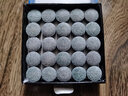 勁南皮頭小頭桿 中式黑八牛皮臺(tái)球桿單層槍頭 11.5MM 硬度M 50粒裝   曬單實(shí)拍圖