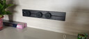 公牛軌道插座可移動(dòng)家用廚房餐邊柜暗裝嵌入式電力軌道插座臥室書(shū)房墻壁明裝壁掛式免打孔滑動(dòng)導軌插座 墨云灰明裝（500m+3個(gè)五孔適配器） 曬單實(shí)拍圖
