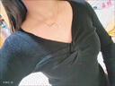 矜持范2025新款女春秋洋氣v領(lǐng)毛衣打底衫內(nèi)搭長(zhǎng)袖針織衫女上衣服百搭潮 黑色【揉軟面料】 S 曬單實(shí)拍圖