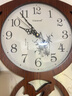 Caravel中式實(shí)木福字貝殼掛表電波自動(dòng)掛墻電子石英鐘客廳鐘表墻壁掛鐘 9345中/竹子盤(pán)/普通機芯 曬單實(shí)拍圖