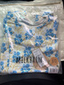 Milkbarn寶寶連體服夏季空調(diào)房睡衣6-24月嬰兒長(zhǎng)袖哈衣爬服 冰藍(lán)雪絨花 80cm (12-18m) 曬單實(shí)拍圖