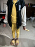 G.DUCKKIDS女童棒球服外套夾克春秋裝2024新款兒童洋氣時(shí)髦百搭上衣外套潮 黑色R字母 150 cm年齡適合9-10歲小孩子 曬單實(shí)拍圖