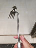 智宙除草工具神器連根拔草工具鋤草鉤除根不銹鋼手握式挖野菜勾草農具 加厚除草神器【30cm】【四齒】 【四齒】 曬單實(shí)拍圖