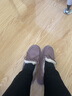 斯凱奇（SKECHERS）秋季女子輕質(zhì)舒適樂(lè )福鞋加絨保暖休閑鞋167687 薰衣草色LAV 36  曬單實(shí)拍圖