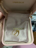 PINKBOXPINKBOX/娉飾珠寶黃金耳飾足金硬金5D耳環(huán)簡約精致女時XYHGE001 現(xiàn)貨 曬單實(shí)拍圖