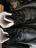 啄木鳥(niǎo)棉鞋男士冬季加絨加厚保暖高幫雪地靴男款馬丁靴子運動(dòng)百搭皮靴 精品黑色 41 曬單實(shí)拍圖